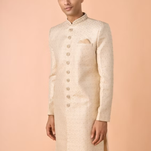 regal beige sherwani